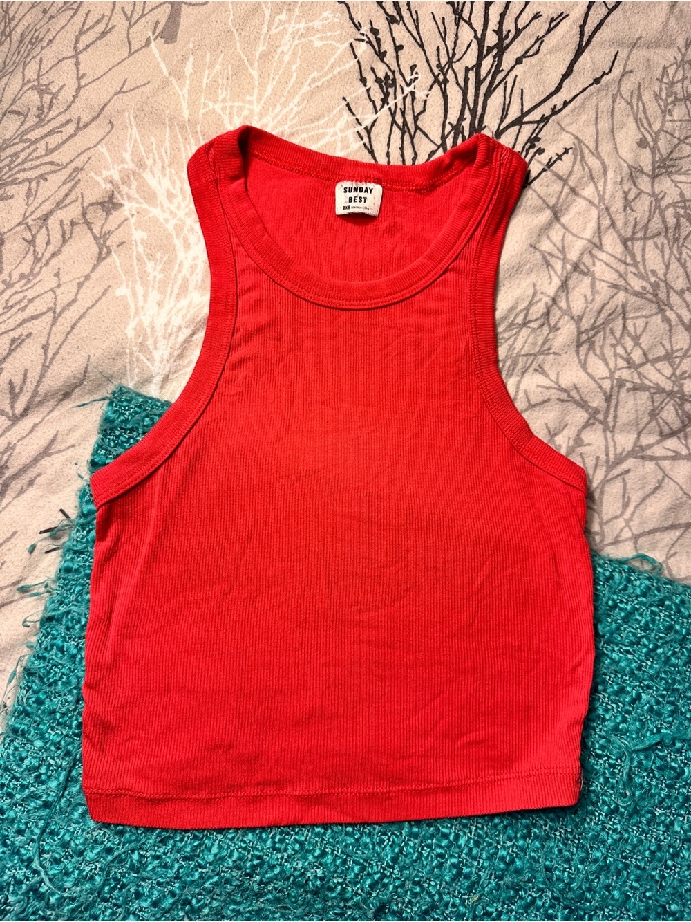 Sunday best tank - raspberry color